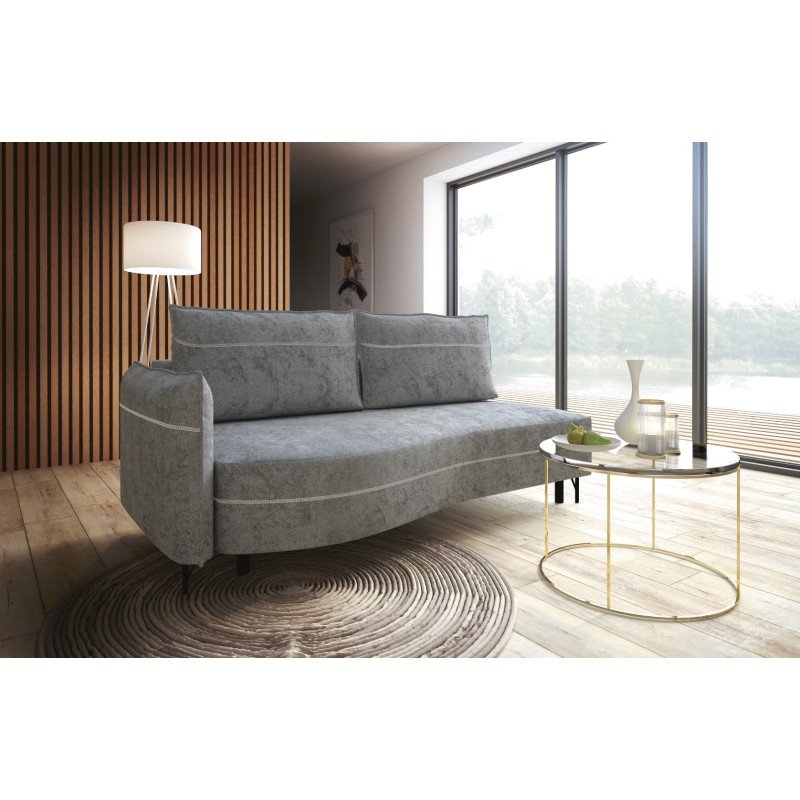 Ortis sofa su USB jungtimi ir patalynės skyriumi