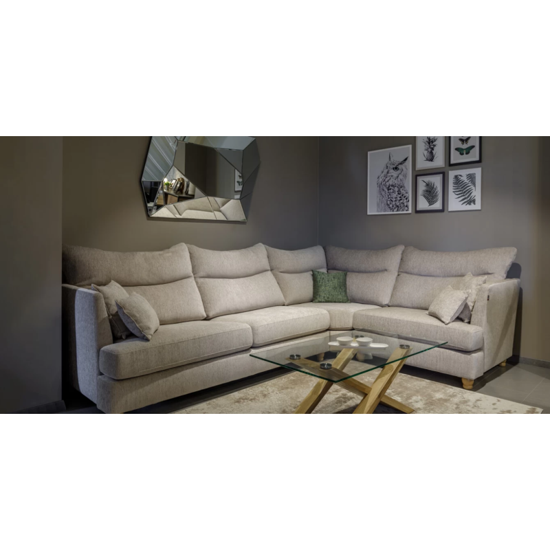 Didelis minkštas kampas – moderni klasika