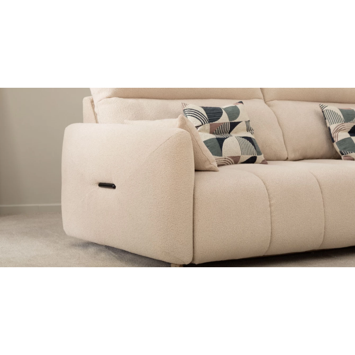 AMBER trivietė sofa su miegamuoju mechanizmu