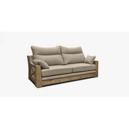 MAGRĖ-9 sofa su natūralia mediena
