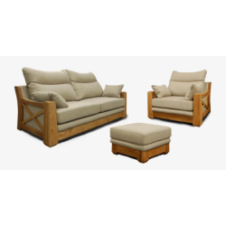 MAGRĖ-9 sofa su natūralia mediena
